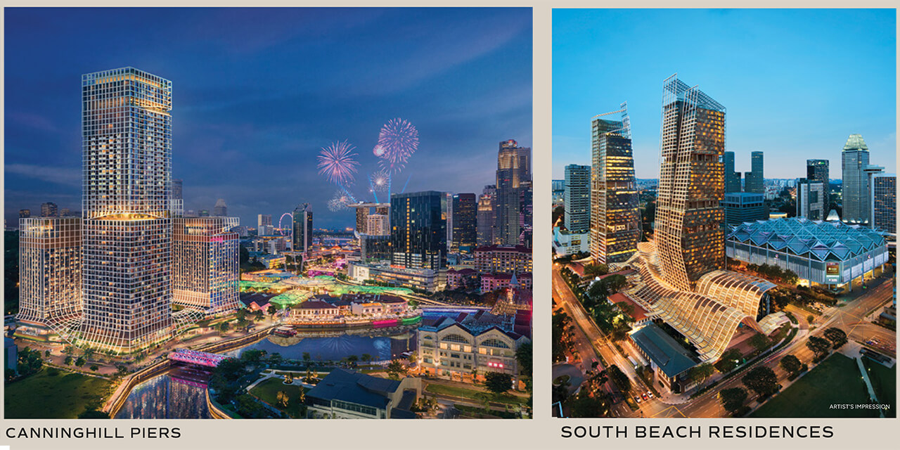 Past development achievements of City Developments Limited (CDL), developer of Union Square Residences